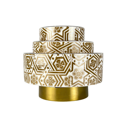 The Zarrin Motif Bowls with Base