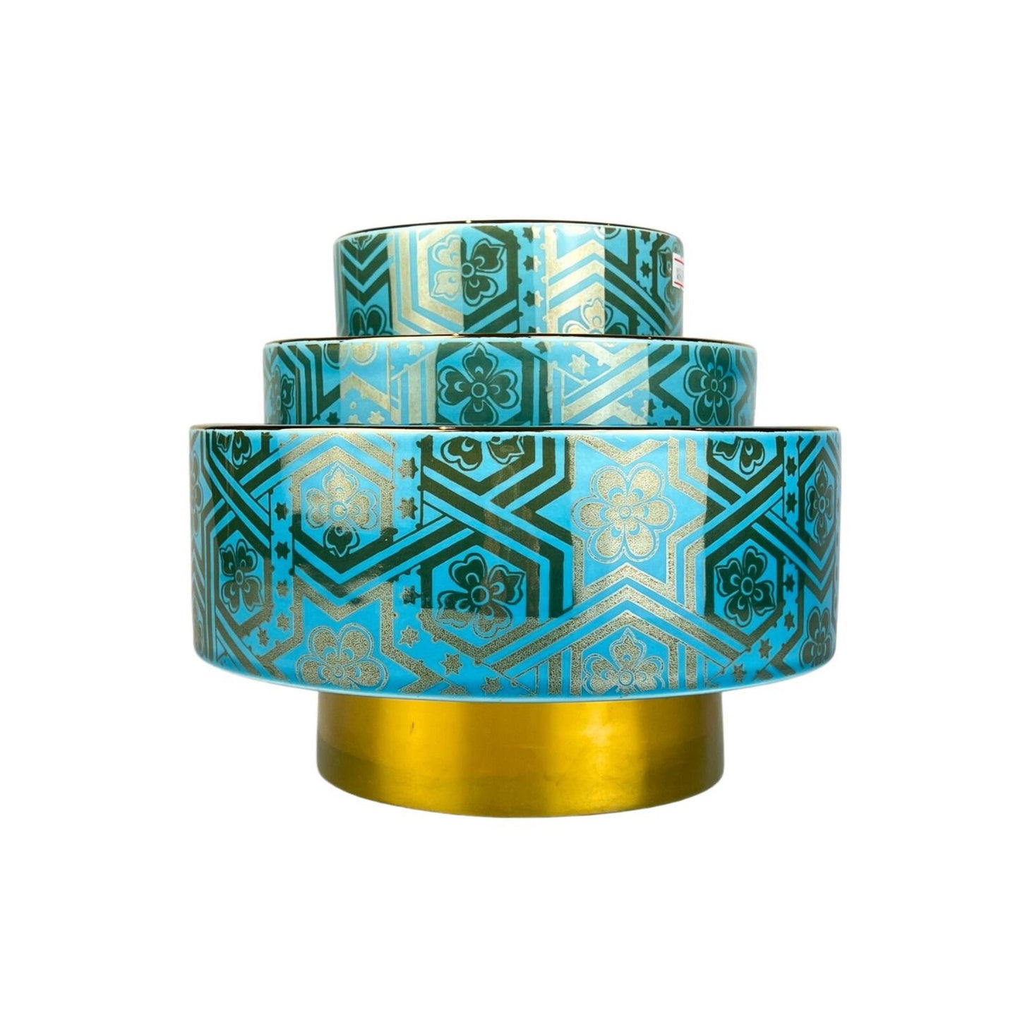 The Firoozeh Motif Bowl With Base