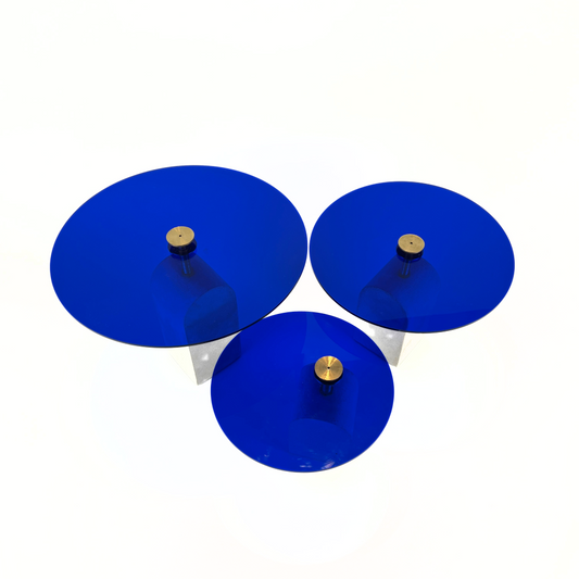 Concrete Base Dish ( Blue )