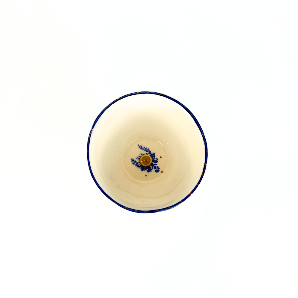 Round Bowl with Brass Base