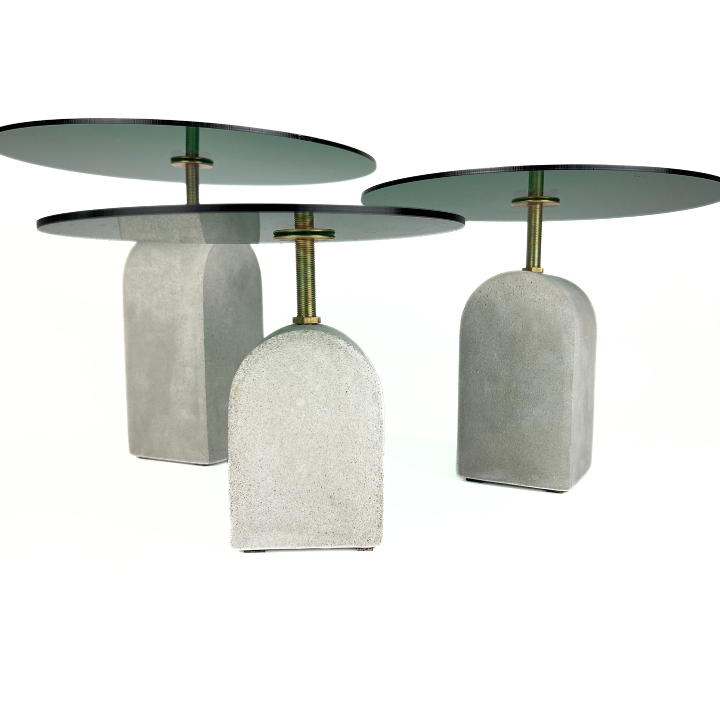 Concrete Base Dish ( Green )