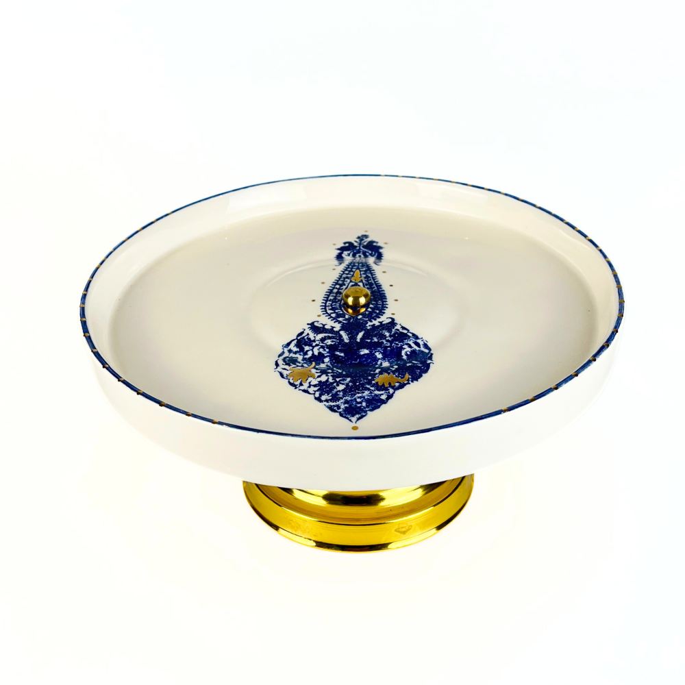 Dish with Brass Base