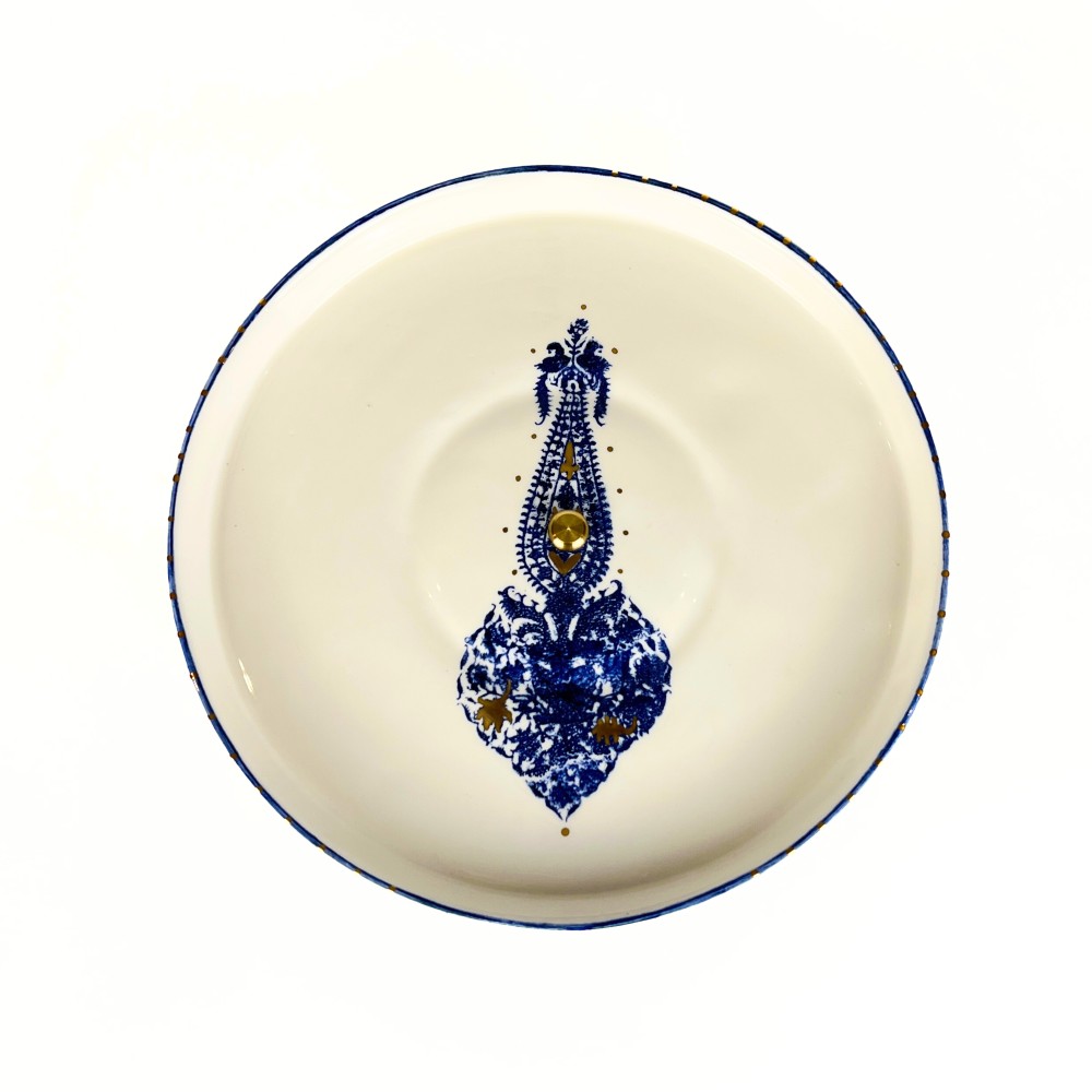 Dish with Brass Base