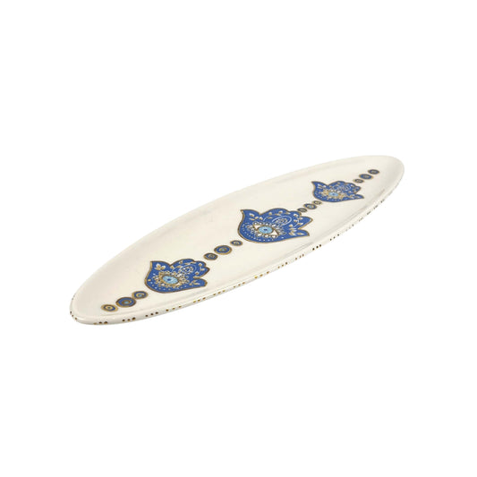 Large Hamsa Oval Dish