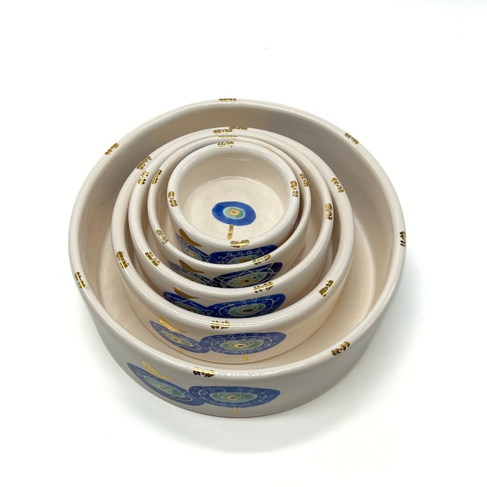 Round Bowl with Bird Pattern image 3