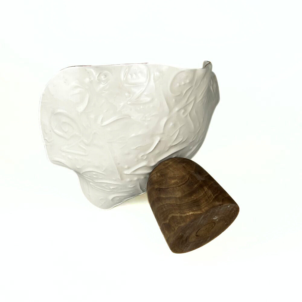 White Typography Bowl With Base image 2