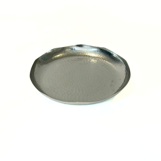 Atlas Copper Round Dish with Brass Base image 1
