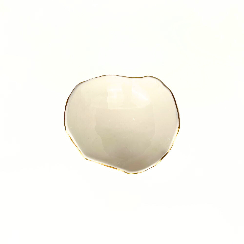 White Typography Bowl With Base - Size 3 image