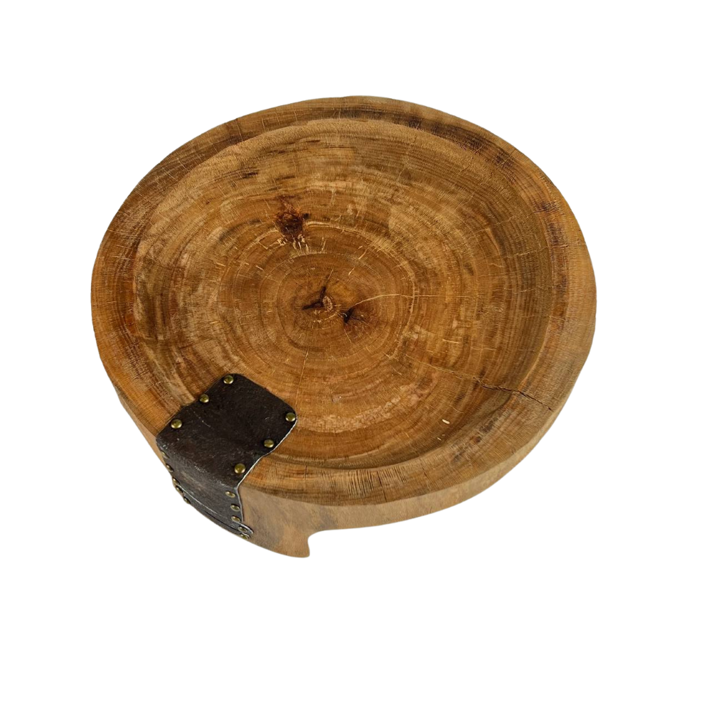 Wood Platter With Base