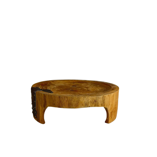 Wood Platter With Base