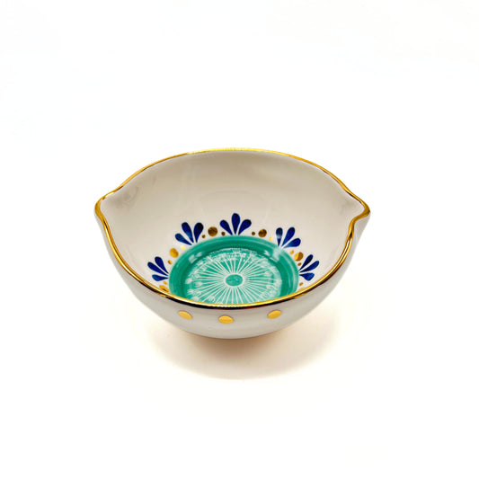 Bowl with Green Pattern image 0