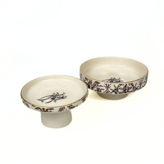 Sokhane Eshgh Calligraphy Dish With Base image 0